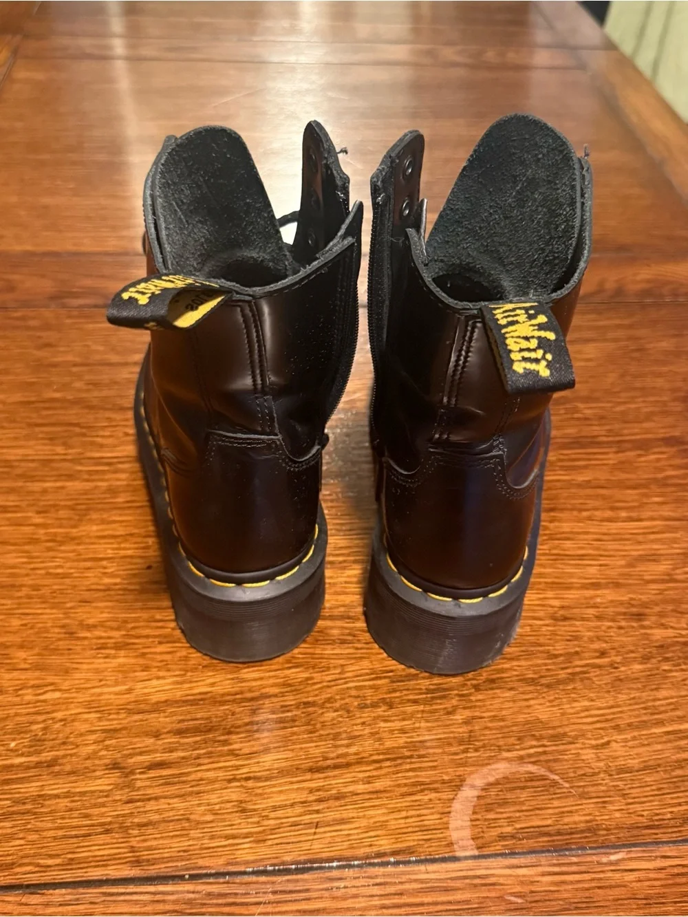 Dr. Martens Black Leather Lace-Up Combat Boots